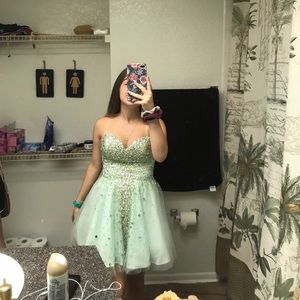 Blue Sparkly Homecoming dress